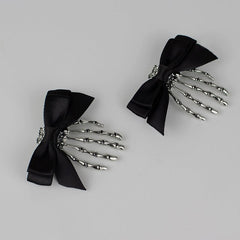cutiekill-halloween-skull-black-bow-hair-pin-ah0046
