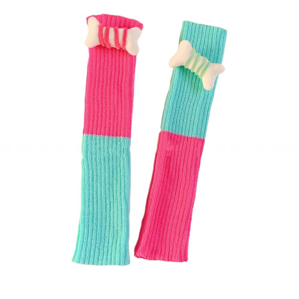 cutiekill-harajuku-y2k-bone-stripes-leg-warmers-c0229