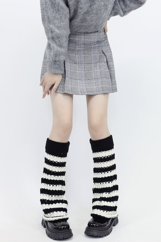 cutiekill-hollow-out-black-pink-y2k-leg-warmers-c0120