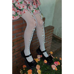 Hollow-out cute bows lolita tights