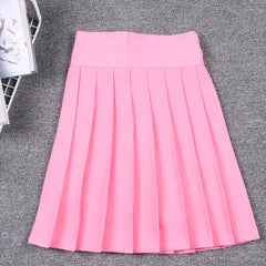 17 Colors smoothy elastic waist uniform skirt