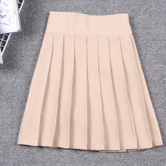17 Colors smoothy elastic waist uniform skirt