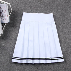17 Colors smoothy elastic waist uniform skirt