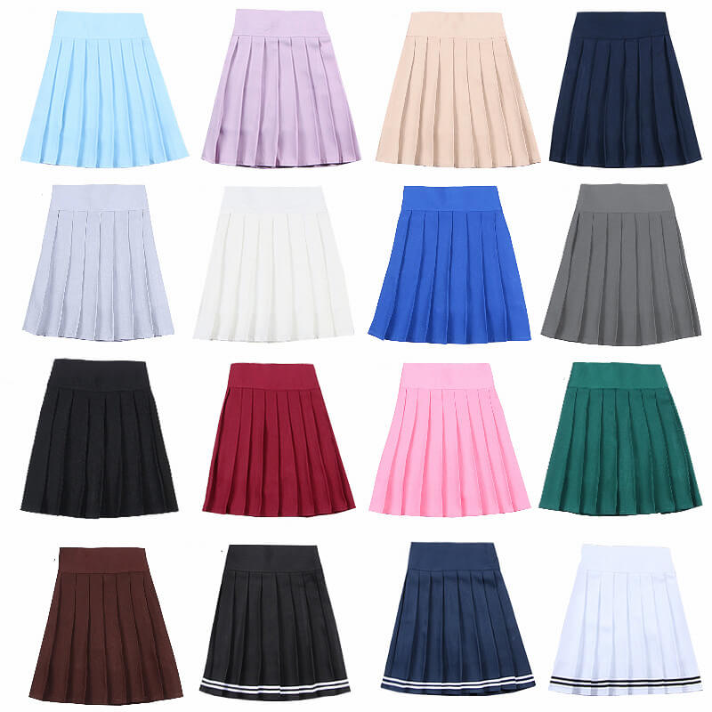 cutiekill-jfashion-17-colors-smoothy-elastic-waist-uniform-skirt-c01356