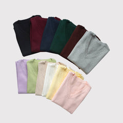 JK 12 colors uniform knit sweater vest