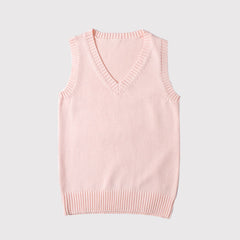 JK 12 colors uniform knit sweater vest
