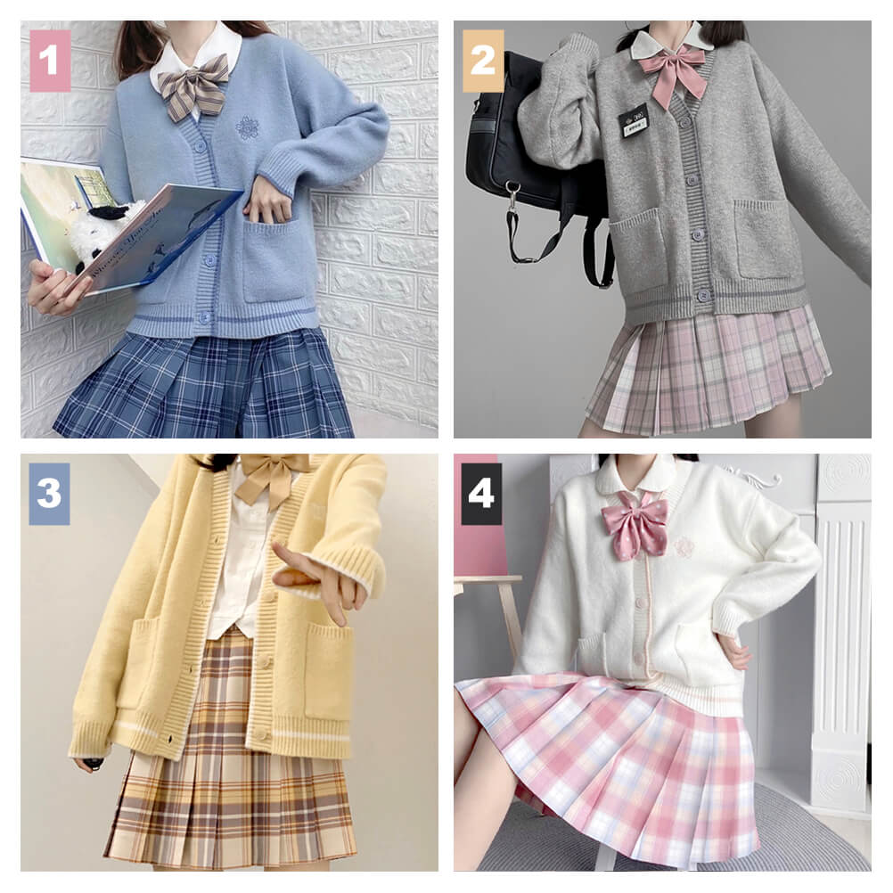 cutiekill-jk-6-colors-flower-emboridery-uniform-knit-cardigan-c00811