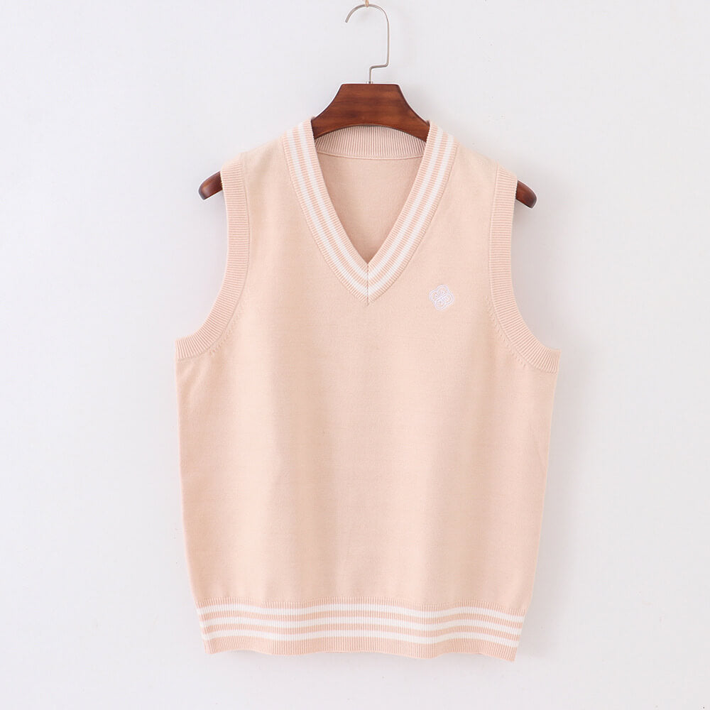 cutiekill-jk-8-color-spring-v-neck-knit-sweater-vest-c01091
