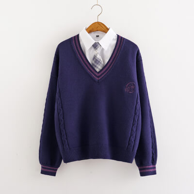     cutiekill-jk-fluffy-pastel-uniform-knit-sweater-c00457