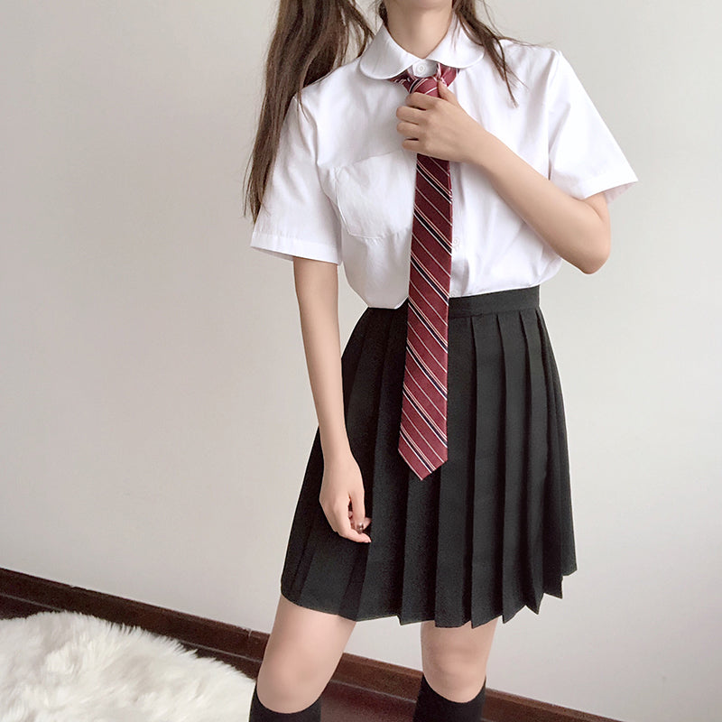cutiekill-jk-girl-short-sleeve-doll-collar-uniform-blouse-c01414