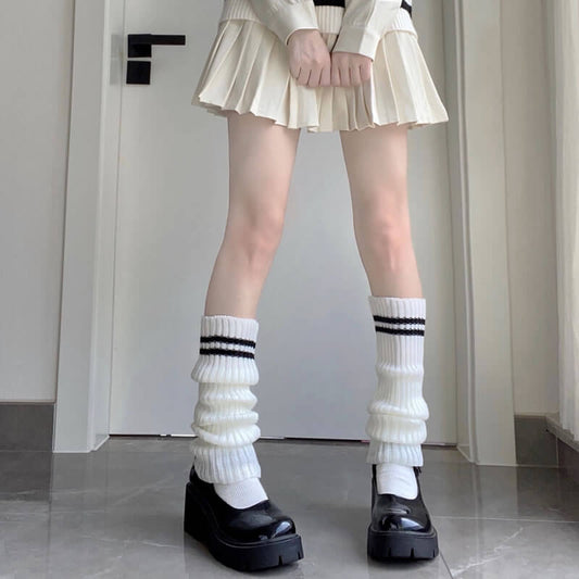 cutiekill-jk-girl-stripes-loose-socks-leg-warmers-c0050