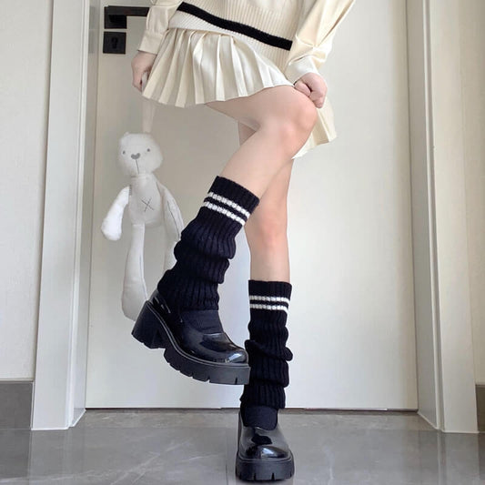 cutiekill-jk-girl-stripes-loose-socks-leg-warmers-c0050