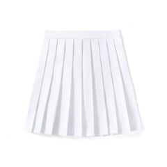 JK pure color school uniform skirt