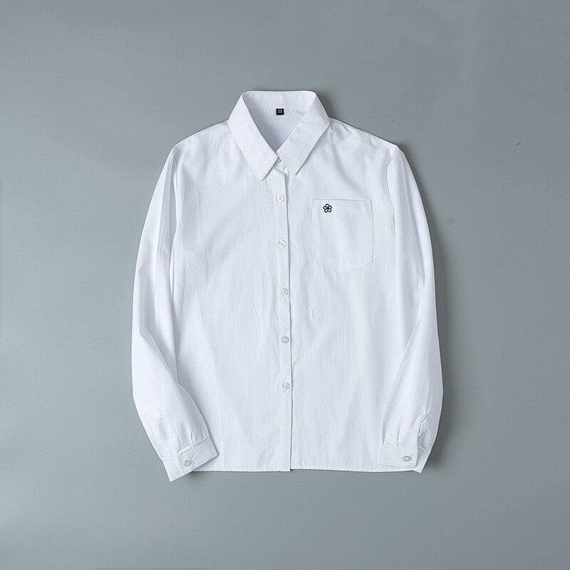 cutiekill-jk-uniform-sakura-pocket-short-long-sleeve-blouse-c01357