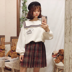 cutiekill-jk-vintage-brown-red-series-seifuku-uniform-skirt-c00615
