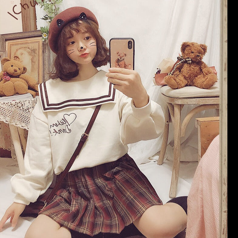 cutiekill-jk-vintage-brown-red-series-seifuku-uniform-skirt-c00615