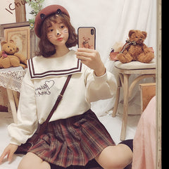 cutiekill-jk-vintage-brown-red-series-seifuku-uniform-skirt-c00615