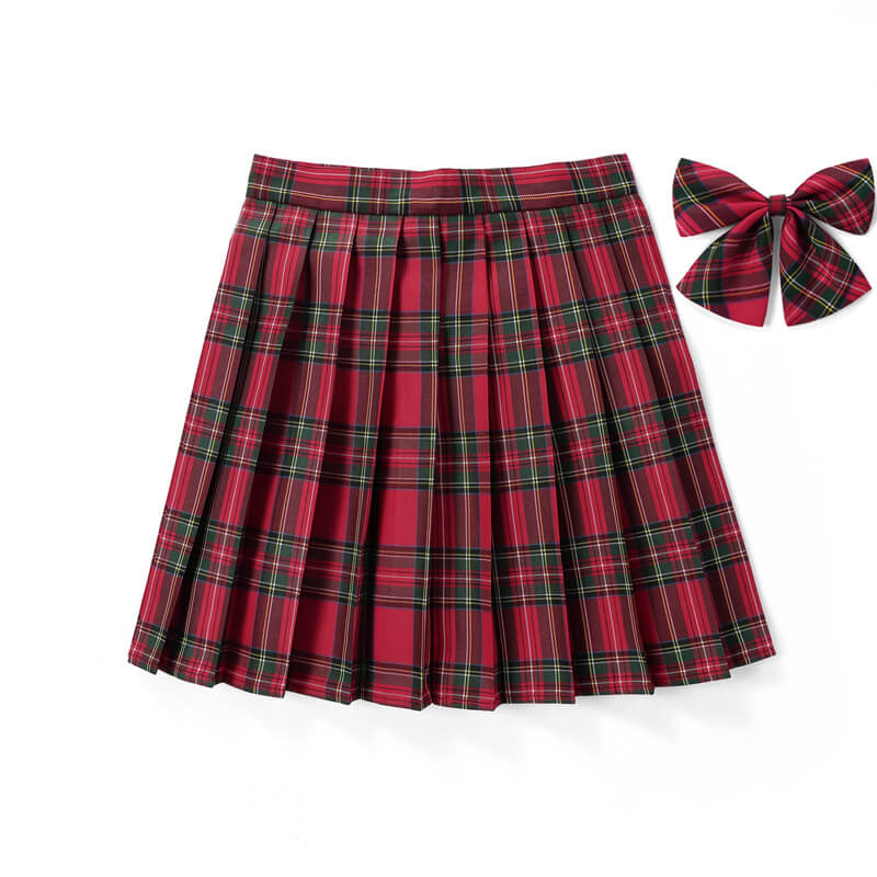 red-jk-vintage-plaid-seifuku-uniform-skirt-c00615