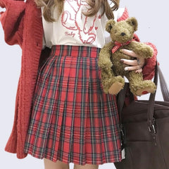 red-jk-vintage-plaid-seifuku-uniform-skirt-c00615