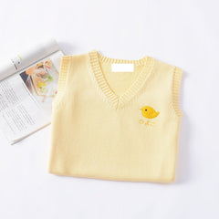 cutiekill-jk-yellow-chick-uniform-knit-sweater-vest-c01413