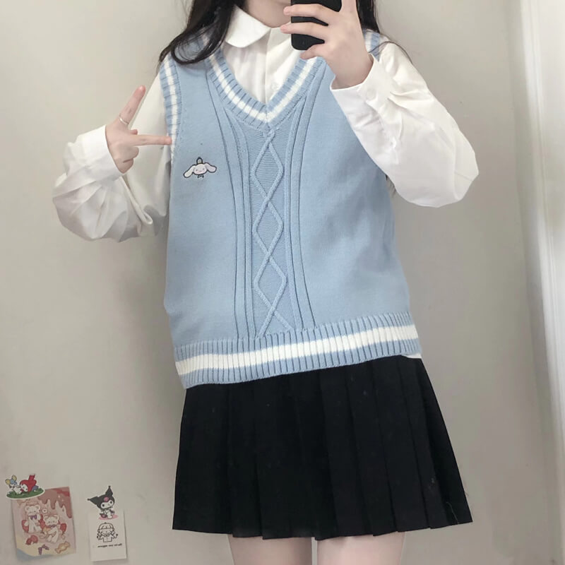 cutiekill-kawaii-doll-kuromi-sweater-vest-c8017