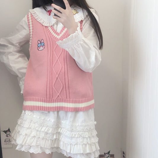 cutiekill-kawaii-doll-kuromi-sweater-vest-c8017