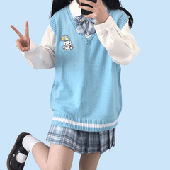 cutiekill-kawaii-girl-cinnamoroll-melody-kuromi-sweater-vest-c01081