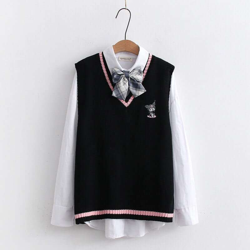 cutiekill-kawaii-girl-cinnamoroll-melody-kuromi-sweater-vest-c01081