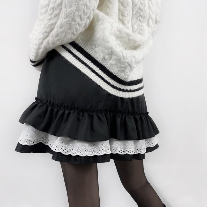 cutiekill-kawaii-goth-layered-skirt-ah0076