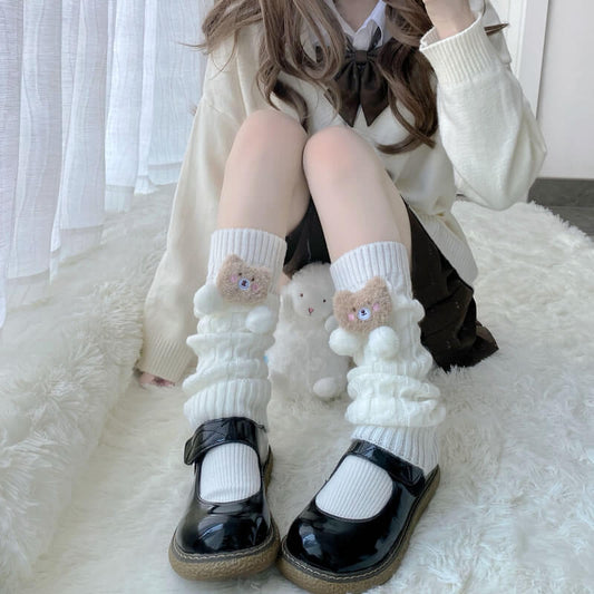 cutiekill-kawaii-lolita-fluffy-bear-pompon-leg-warmer-c0057