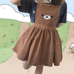 cutiekill-kawaii-rilakkuma-bear-suspender-dress-c00230