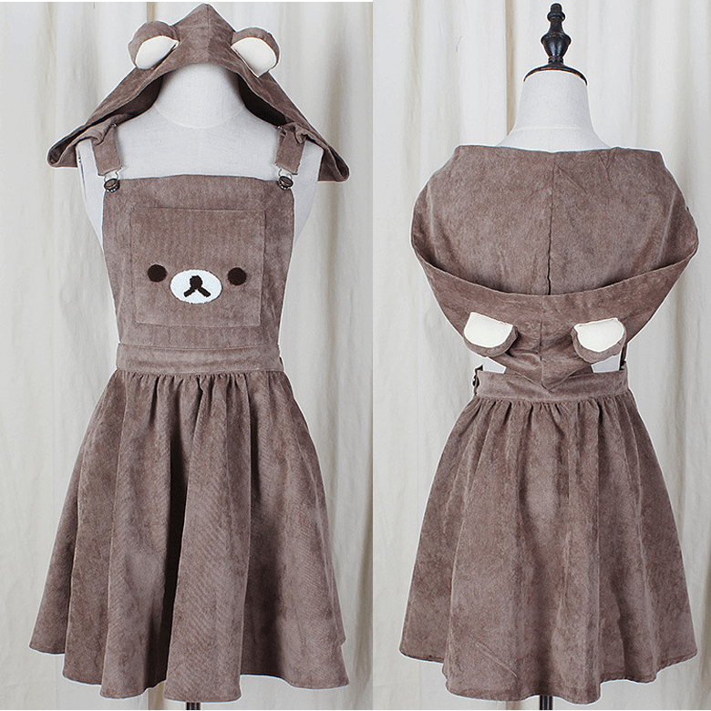 cutiekill-kawaii-rilakkuma-suspender-dress-c00230