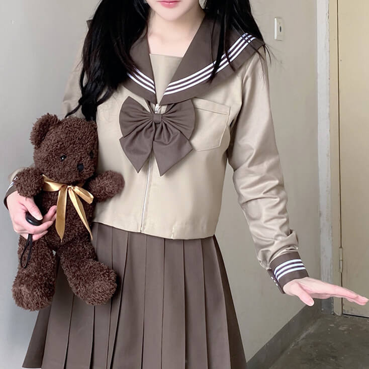 cutiekill-milk-tea-brown-jk-sailor-girl-school-uniform-set-jk0004