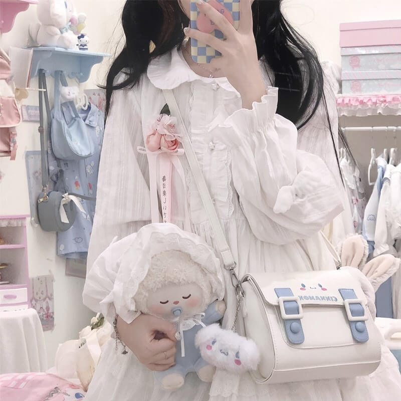 cutiekill-pastel-cute-cinnamoroll-kuromi-handbag-purse-bag-c01429