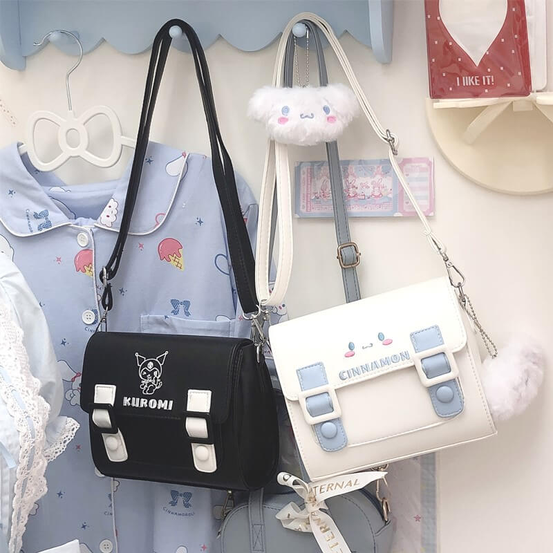 cutiekill-pastel-cute-cinnamoroll-kuromi-handbag-purse-bag-c01429