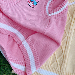 Pastel melody kuromi sweater vest