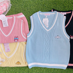 Pastel melody kuromi sweater vest
