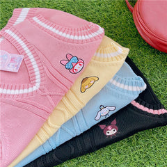Pastel melody kuromi sweater vest