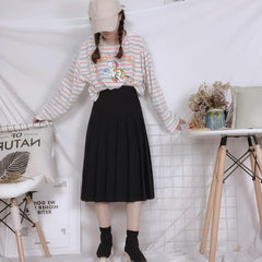 cutiekill-plus-size-classic-long-pleated-skirt-c00388