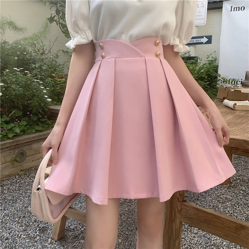 cutiekill-plus-size-fairy-doll-pink-petal-pleated-skirt-dm0001