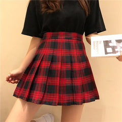 cutiekill-plus-size-gothic-wine-plaid-a-line-pleated-skirt-c01511