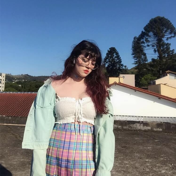 cutiekill-plus-size-harajuku-rainbow-candy-plaid-skirt-c00329