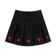 cutiekill-plus-size-kawaii-aesthetic-heart-embroidery-a-line-pleated-skirt-c01235