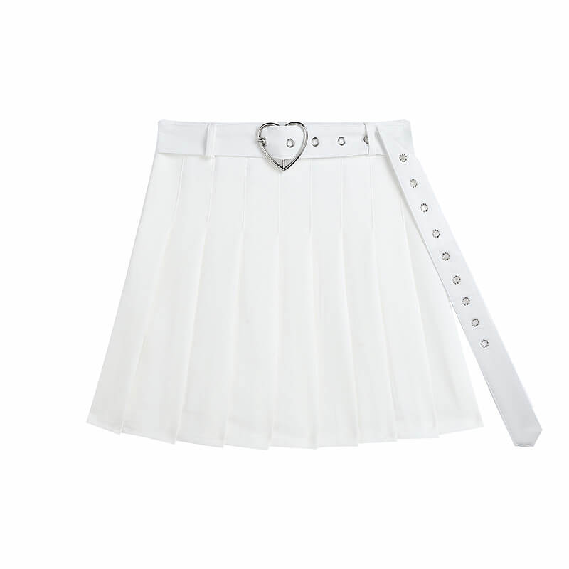 cutiekill-plus-size-love-heart-buckle-belt-a-line-pleated-skirt-c00297