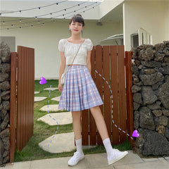 cutiekill-plus-size-soft-pink-blue-plaid-medium-a-line-pleated-skirt-c00683