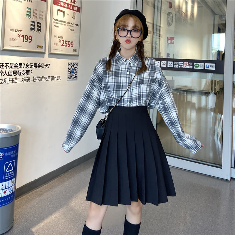 cutiekill-plus-size-summer-medium-pleated-skirt-c00030