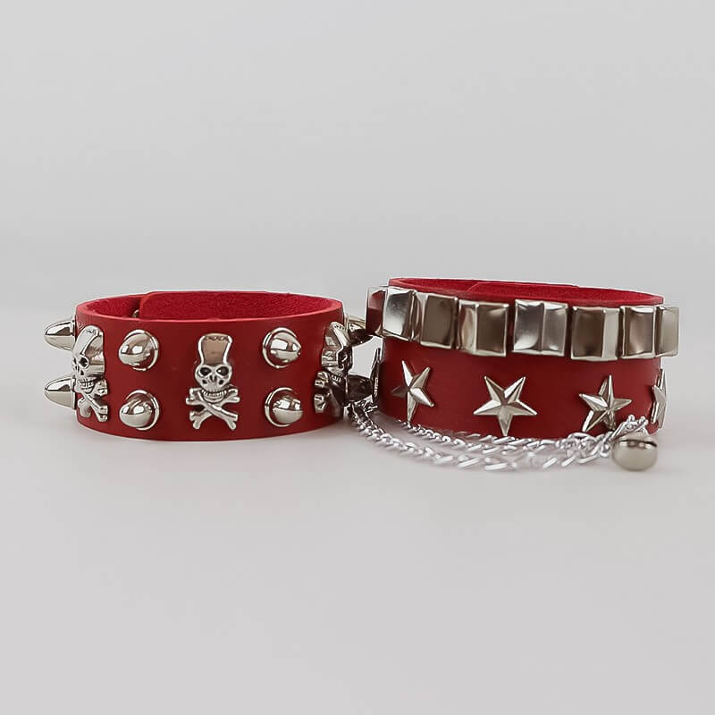 cutiekill-punk-goth-rivet-stars-chain-bracelet-ah0053