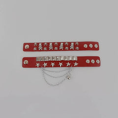 cutiekill-punk-goth-rivet-stars-chain-bracelet-ah0053