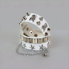 cutiekill-punk-goth-rivet-stars-chain-bracelet-ah0053