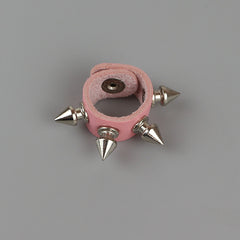 Punk rivet pu ring